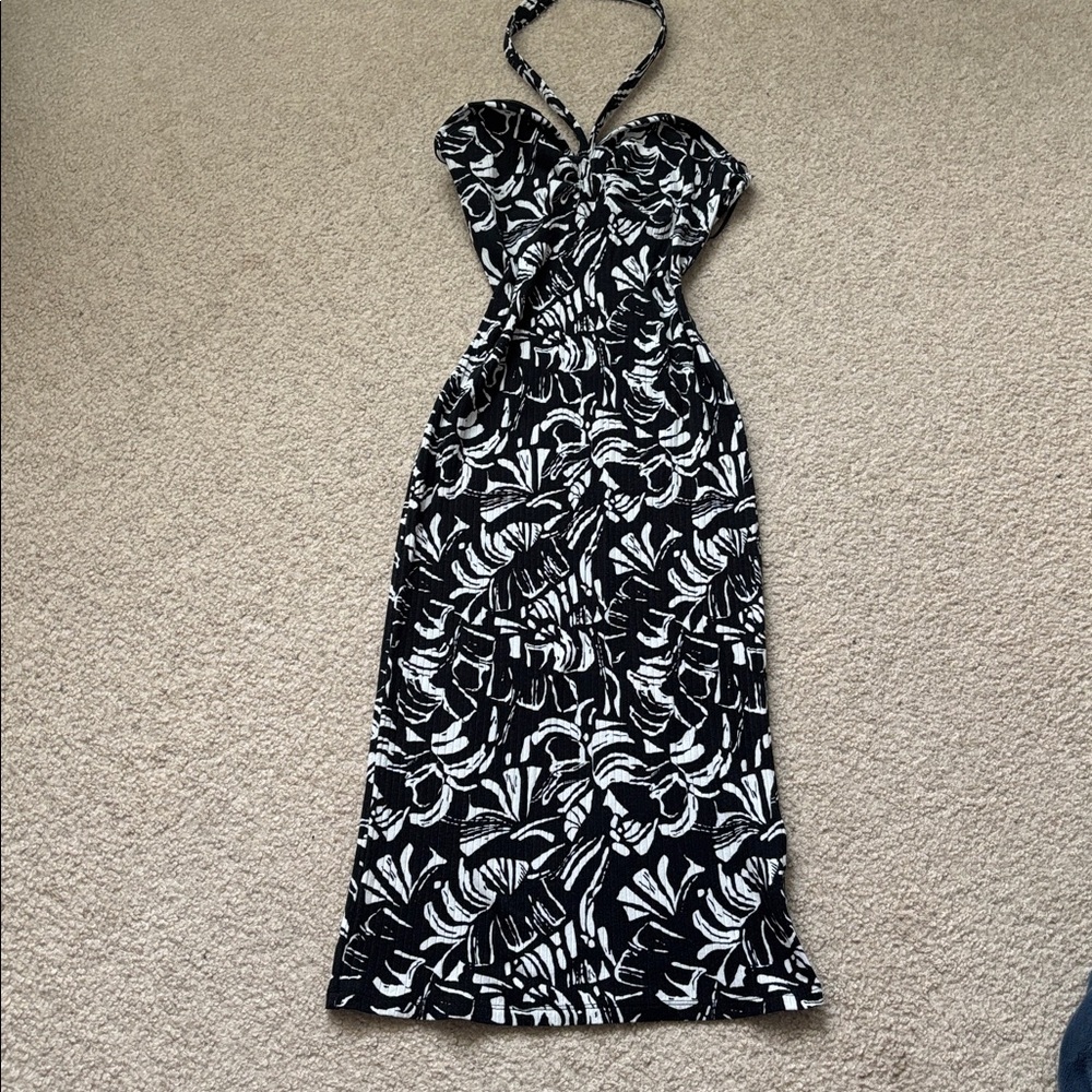 Nine West Black and White Strapless Dress - Picture 2 of 5